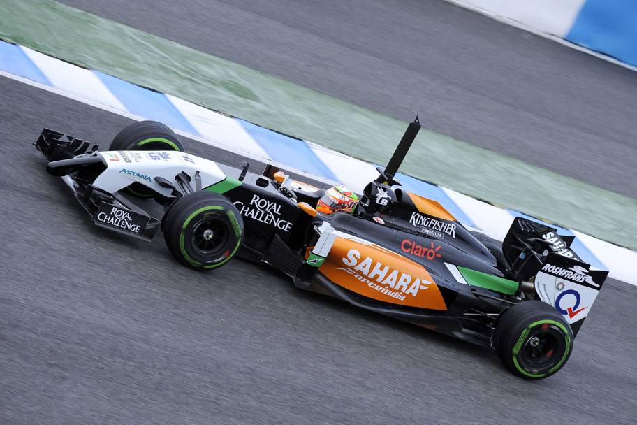 La nuova Force India in azione a Jerez. Colombo 